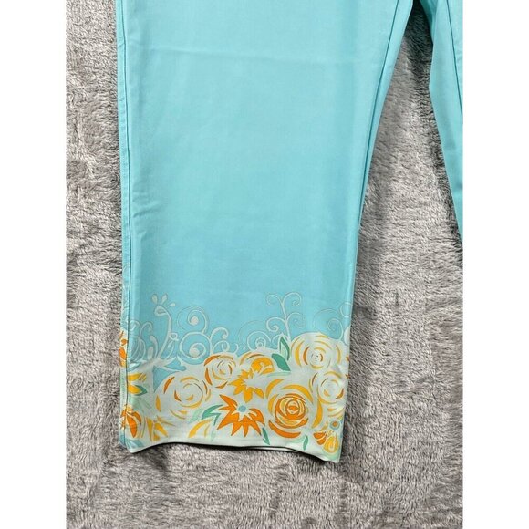 Nike Golf Dri-Fit Women's Floral Accent Cropped Pants Size 10 - Picture 2 of 16